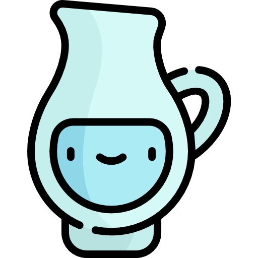 Icono de jarra de filtro de agua caricatura de icono de vector de