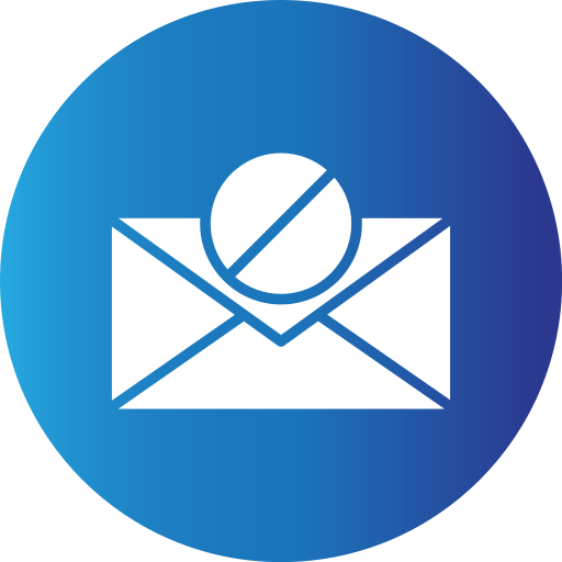 bloqueador de correo electrónico icono gratis