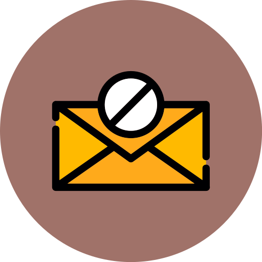 bloqueador de correo electrónico icono gratis