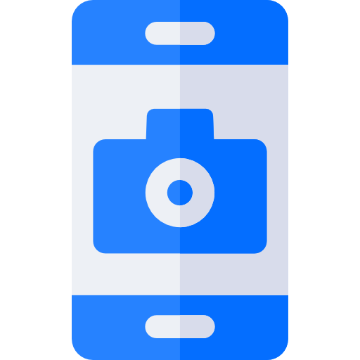 cámara del teléfono icono gratis
