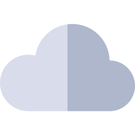 Cloudy Basic Rounded Flat icon