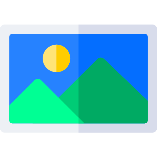 Landscape Basic Rounded Flat icon