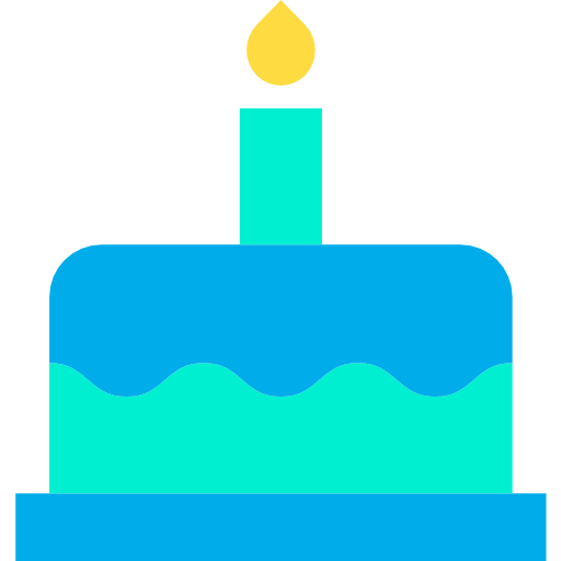 pastel de cumpleaños icono gratis