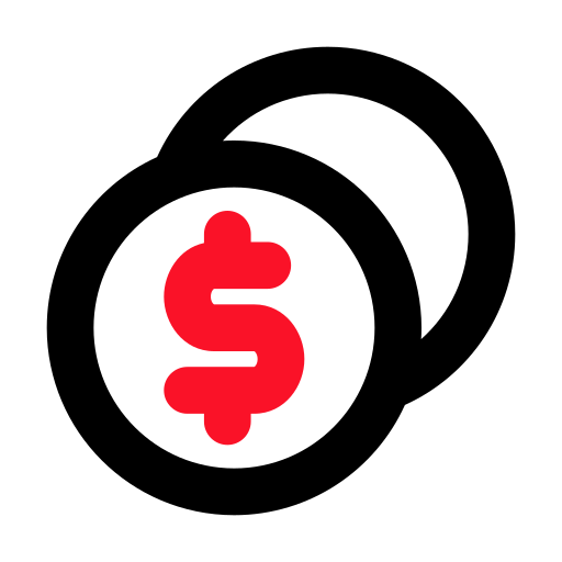 monedas icono gratis