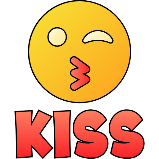 beso icono gratis