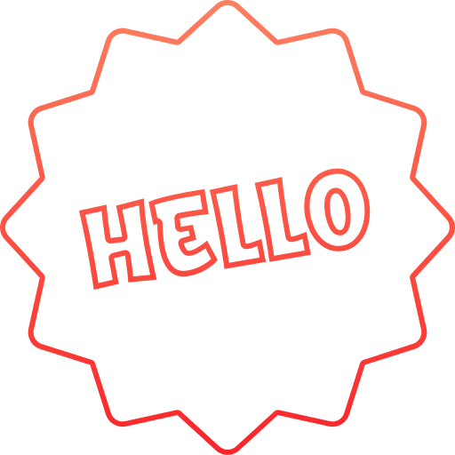 Hello free icon