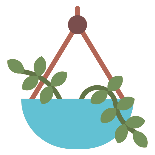 planta colgante icono gratis