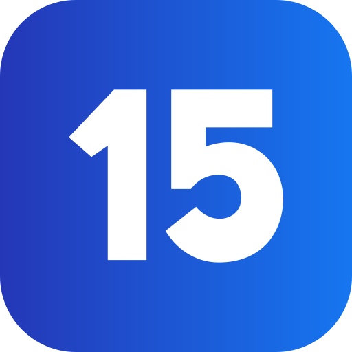 15 grátis ícone