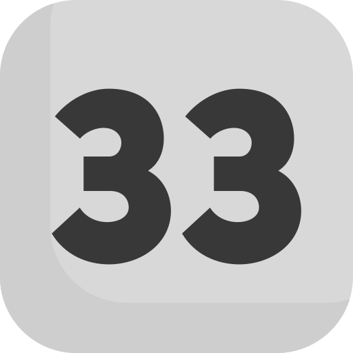Thirty three free icon Thirty three free icon