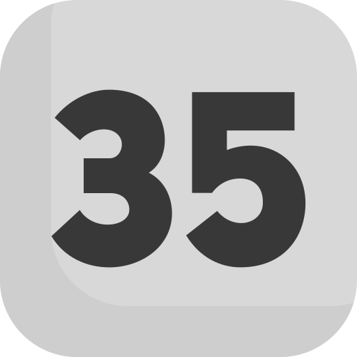 삼십 오 무료 아이콘