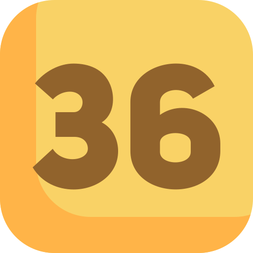trente-six Icône gratuit