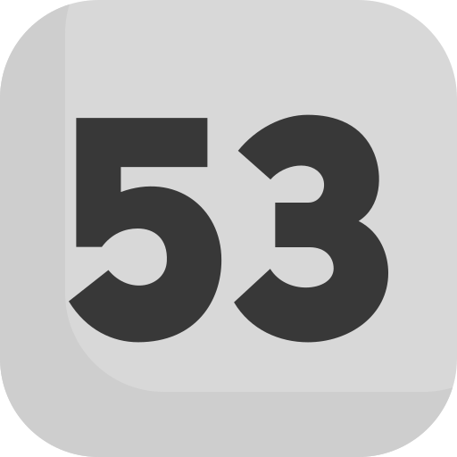 cinquenta e três grátis ícone