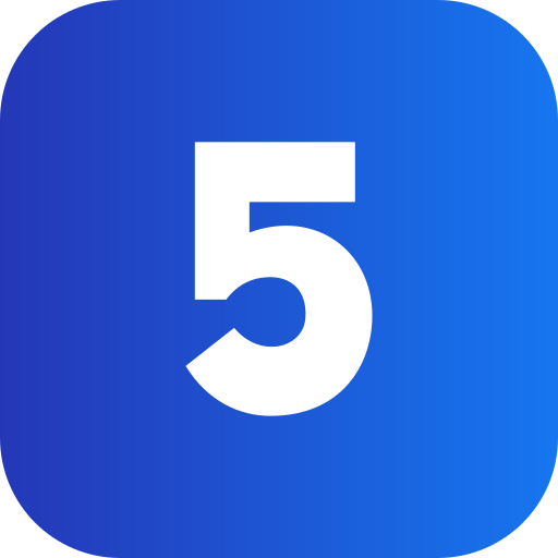Five free icon Five free icon