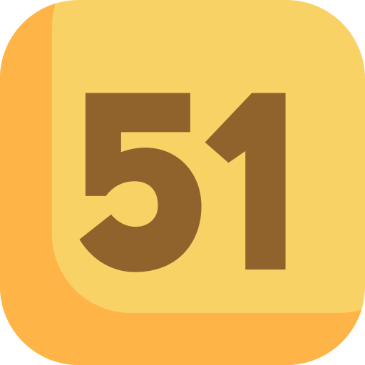 cinquenta e um grátis ícone