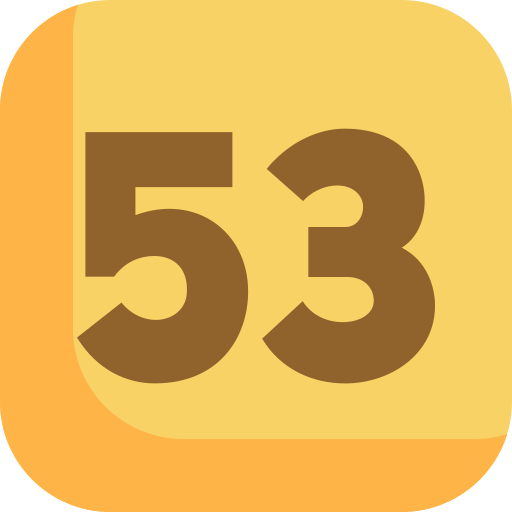 Fifty three free icon