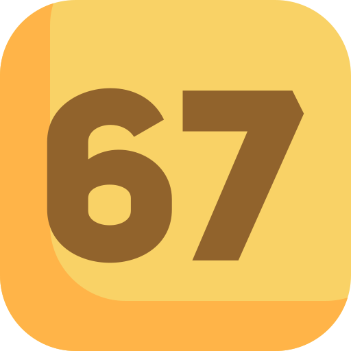 67 grátis ícone