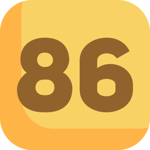 86 grátis ícone