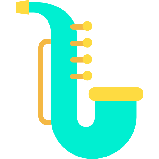 saxofón icono gratis