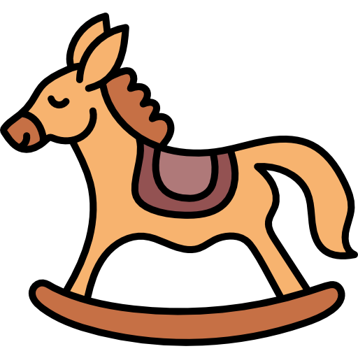 caballo mecedora icono gratis