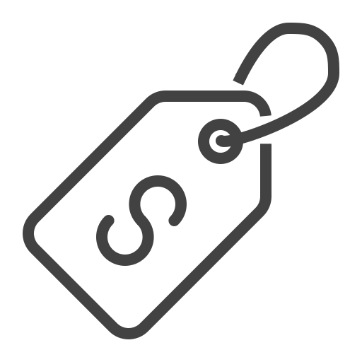 etiqueta icono gratis