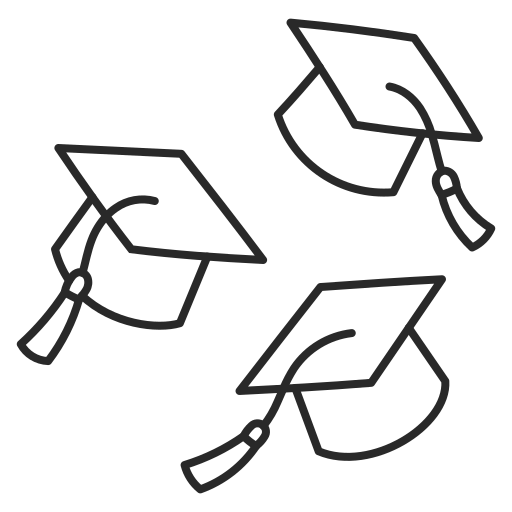 graduación icono gratis