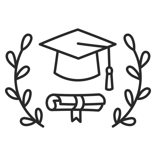 graduación icono gratis