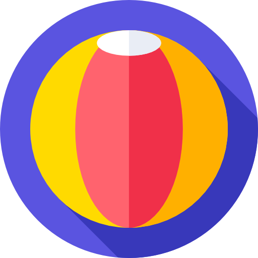 Beach ball Flat Circular Flat icon