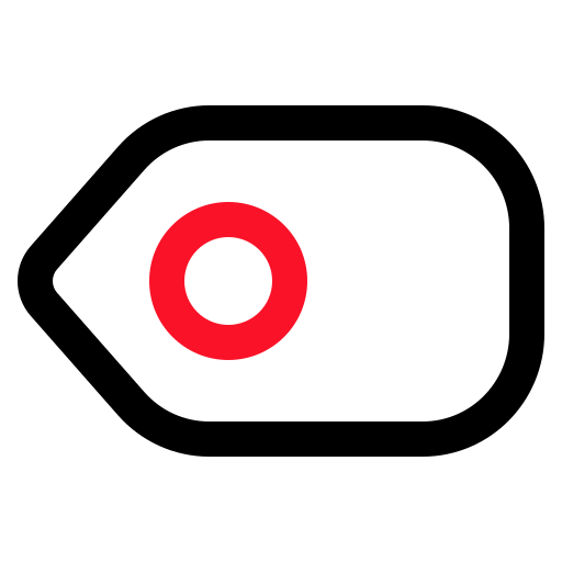 etiqueta icono gratis