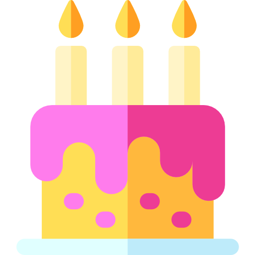 pastel de cumpleaños icono gratis