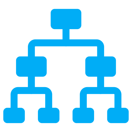 diagrama de flujo icono gratis