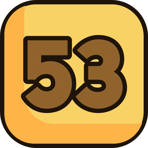 Fifty three free icon
