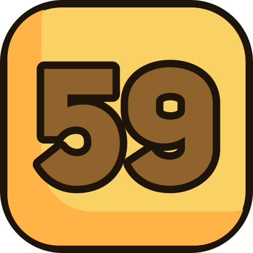 cinquenta e nove grátis ícone