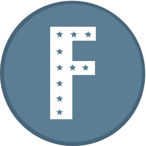 letra f icono gratis