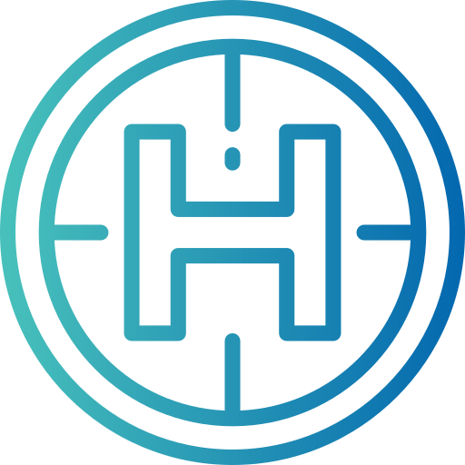 Helipad Smalllikeart Gradient icon