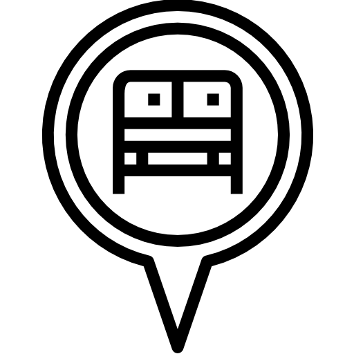 parada de autobús icono gratis