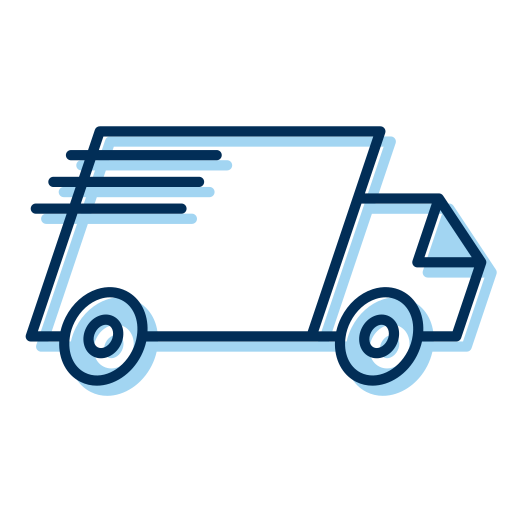 camión de reparto icono gratis