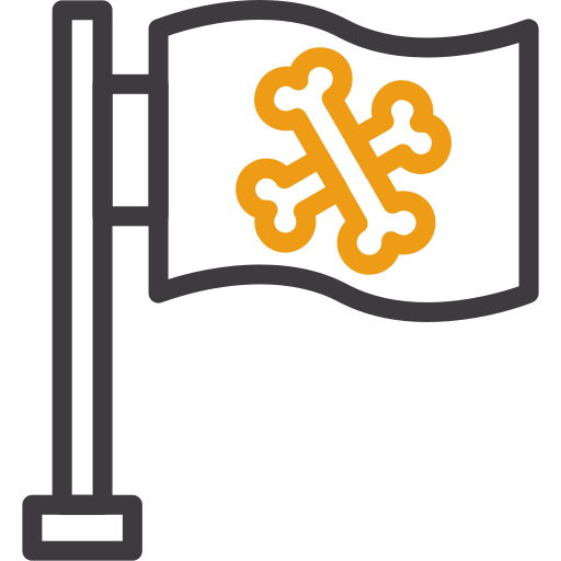 Pirate flag free icon