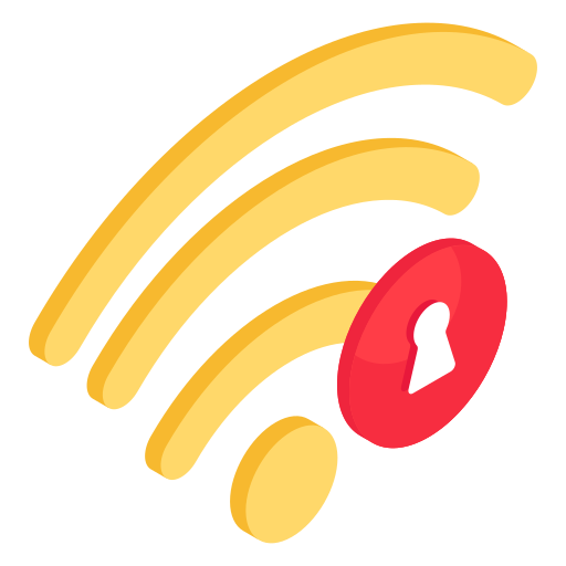 wifi seguro icono gratis