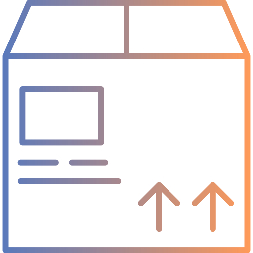 caja de entrega icono gratis