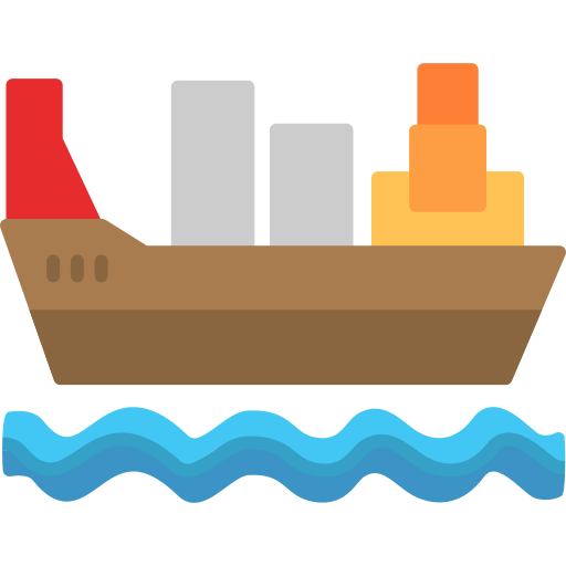 barco de carga icono gratis