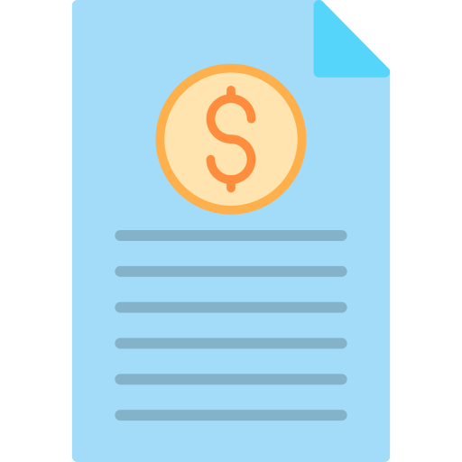 factura icono gratis