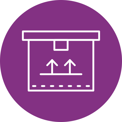 caja de cartón icono gratis