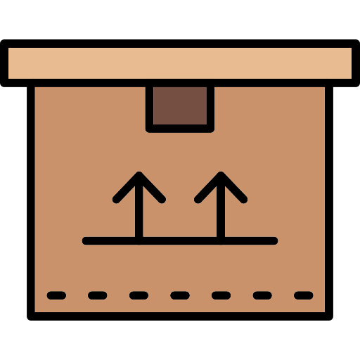 caja de cartón icono gratis