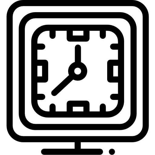 reloj de pared icono gratis