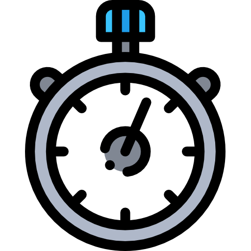 Timer Detailed Rounded Lineal color icon