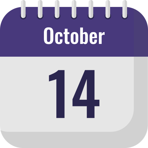 14 de octubre icono gratis