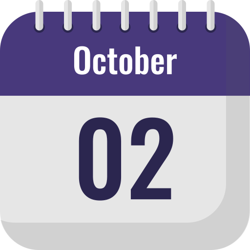 2 de octubre icono gratis