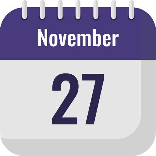 27 de novembro grátis ícone 27 de novembro grátis ícone