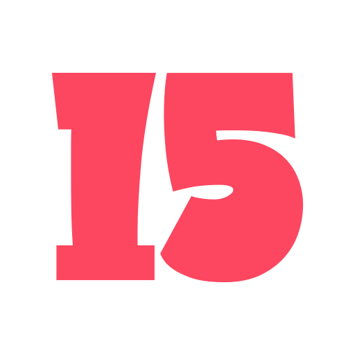 número 15 grátis ícone número 15 grátis ícone