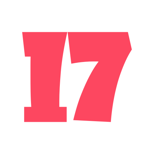 número 17 icono gratis